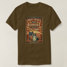愛国アメリカ人 (4) Tシャツ