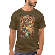 愛国アメリカ人 (4) Tシャツ