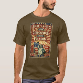 愛国アメリカ人 (4) Tシャツ