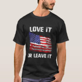 愛国アメリカ国旗コンサーバティブ コ Tシャツ (正面)