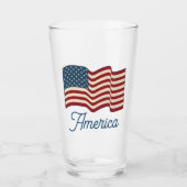 愛国アメリカ国旗タンブラー タンブラーグラス (正面)