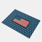 愛国アメリカ国旗マットギフト ドアマット (アングル)