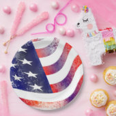 愛国アメリカ国旗紙プレート ペーパープレート (パーティー)