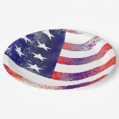 愛国アメリカ国旗紙プレート ペーパープレート (アングル)