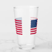 愛国アメリカ国旗 ガラスギフト タンブラーグラス (左)