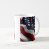 愛国アメリカ国旗 コーヒーマグカップ (正面右)