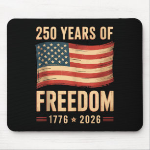 愛国アメリカ国旗 7月4日 250 周年 マウスパッド