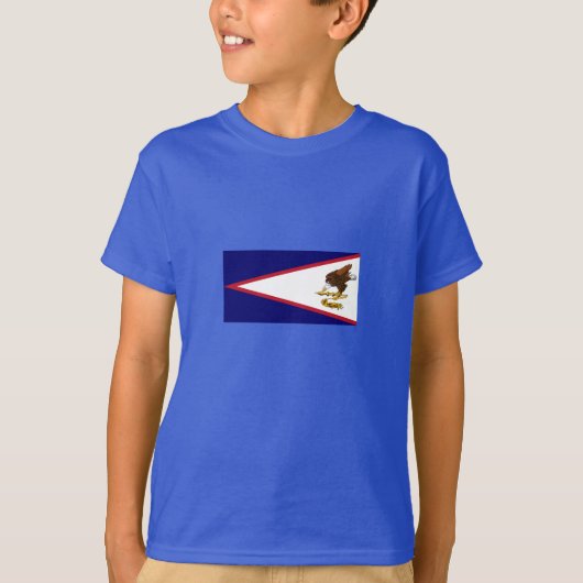 愛国アメリカ領サモアの旗 Tシャツ (正面)