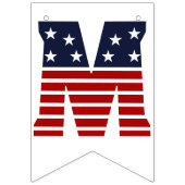 愛国アメリカ 1776年建国 米国旗 ブンティング バナー (第2の旗)