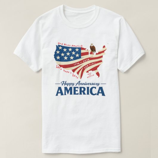 愛国アメリカ (26b) Tシャツ (デザイン正面)