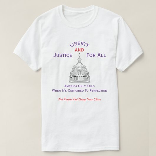 愛国アメリカ (3c) Tシャツ (デザイン正面)