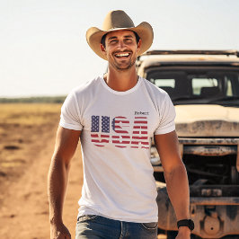 愛国アメリカTシャツユニセックス大人Sから5倍 Tシャツ