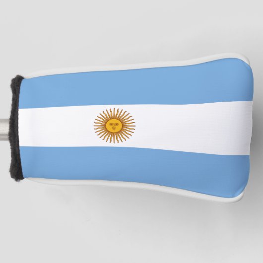 愛国アルゼンチンの旗 ゴルフヘッドカバー (正面)
