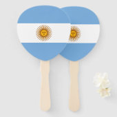 愛国アルゼンチンの旗 ハンドファン (正面&裏面)