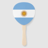 愛国アルゼンチンの旗 ハンドファン (裏面)