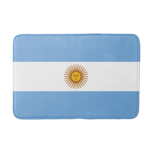 愛国アルゼンチンの旗 バスマット (正面)