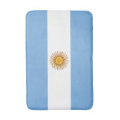 愛国アルゼンチンの旗 バスマット (正面縦)