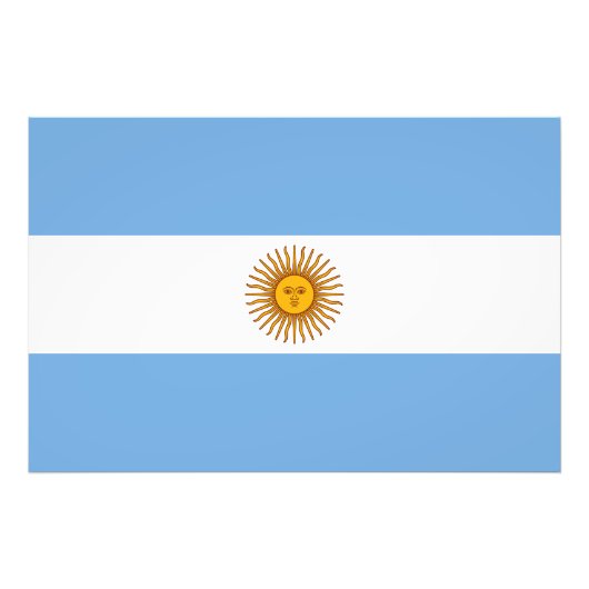 愛国アルゼンチンの旗 フォトプリント            (正面)