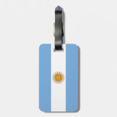 愛国アルゼンチンの旗 ラゲッジタグ (裏面縦)