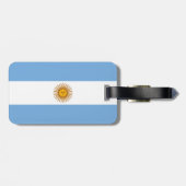 愛国アルゼンチンの旗 ラゲッジタグ (裏面横)