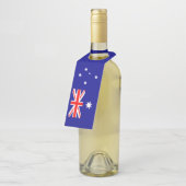 愛国オーストラリア国旗 ボトルネックタグ (アングル)