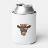 愛国カウヘッドサングラスヴィンテージ デザイン_1 缶クーラー (缶正面)