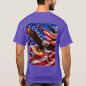 愛国カウボーイルーター花火 アメリカ独立記念日 Tシャツ (裏面)