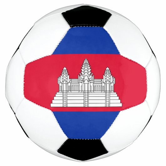 愛国カンボジアの旗 サッカーボール (正面)