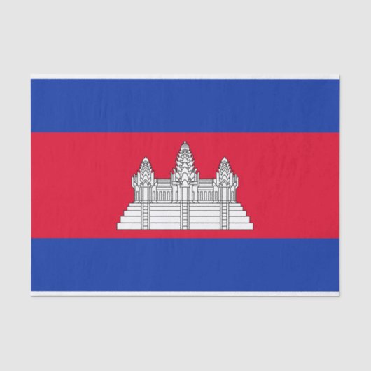 愛国カンボジアの旗 薄葉紙 (正面)