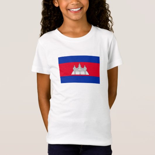 愛国カンボジアの旗 Tシャツ (正面)