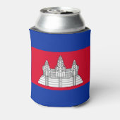 愛国カンボジア国旗 缶クーラー (缶裏面)