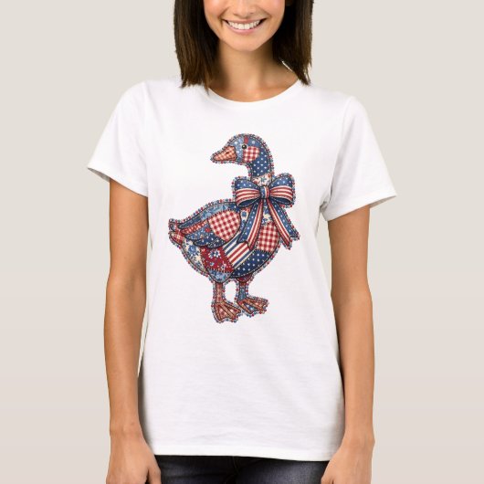 愛国キルトガチョウ Tシャツ (正面)
