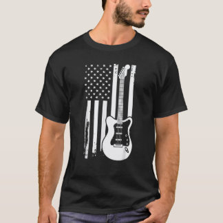 愛国ギタリスト 7月4日 アメリカ国旗 GU Tシャツ