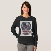 愛国クリスマスベクターグラフィックTシャツ Tシャツ (正面フル)