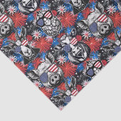 愛国クール納屋周囲の庭動物 薄葉紙 (詳細)