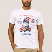 愛国グノームパパ 7月4日 Tシャツ (正面)