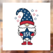 愛国グノームUSAスターベクターTシャツデザイン1 ウィンドウサイン (シート2)