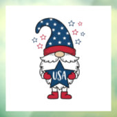 愛国グノームUSAスターベクターTシャツデザイン1 ウィンドウサイン (シート3)