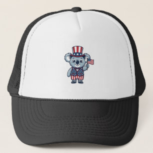 愛国コアラベクター ビンテージTシャツデザイン1 キャップ