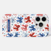 愛国コケットボウズモノグラム Case-Mate iPhoneケース (裏面 (横))