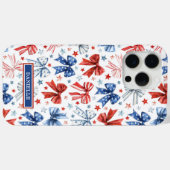 愛国コケットボウズモノグラム Case-Mate iPhoneケース (裏面 (横))