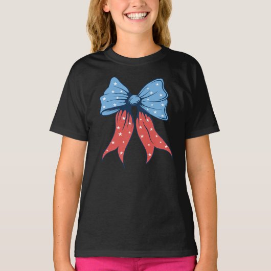 愛国コケット アメリカ国旗 7月4日 USA Tシャツ (正面)