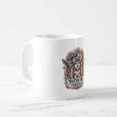 愛国コーギーベクターグラフィックTシャツ_1 コーヒーマグカップ (正面左)
