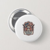 愛国コーギーベクターグラフィックTシャツ_1 缶バッジ (正面&裏面)