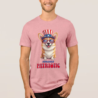 愛国コーギー - 愛国的なひづめ トライブレンドTシャツ