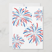 愛国ゴルフ&花火7月4日パーティー 招待状 (裏面)