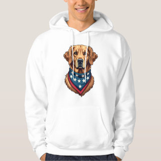愛国ゴールデンレトリバーバンダナヴィンテージTシャツ4 パーカ