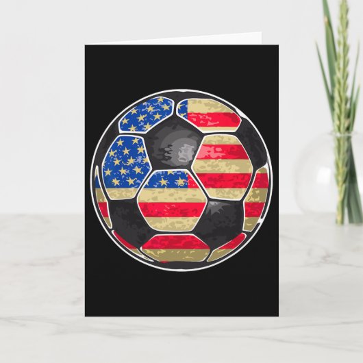 愛国サッカーユニットUSAフラグ カード (正面)