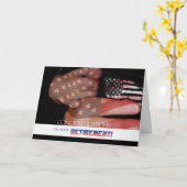 愛国サービスを退職 カード (黄色い花)