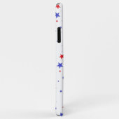 愛国スターとイニシャル入りiPhoneケース Case-Mate iPhoneケース (裏面/右)